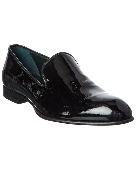 Brioni Black Patent Leather Loafer for men