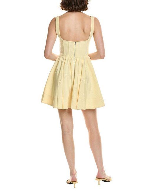 Bardot Yellow Larson Corset Mini Dress
