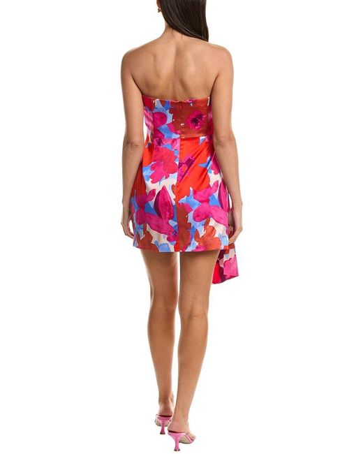 Ramy Brook Red Kit Silk-Blend Dress