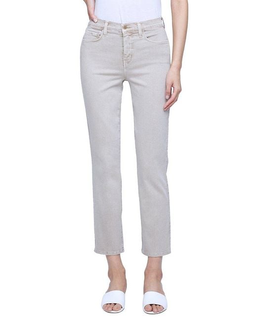 L'Agence Gray Alexia Biscuit Straight Leg Jean
