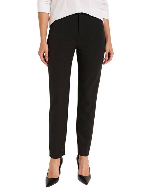 NIC+ZOE Black Bi-Stretch Copley Straight Pant