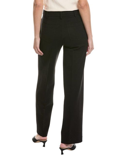 Tahari Black Double Pintuck Detail Pant
