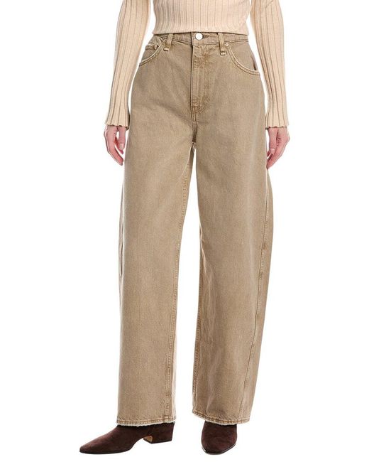 Hudson Natural Bailey Burnt Khaki Relaxed Barrel Jean