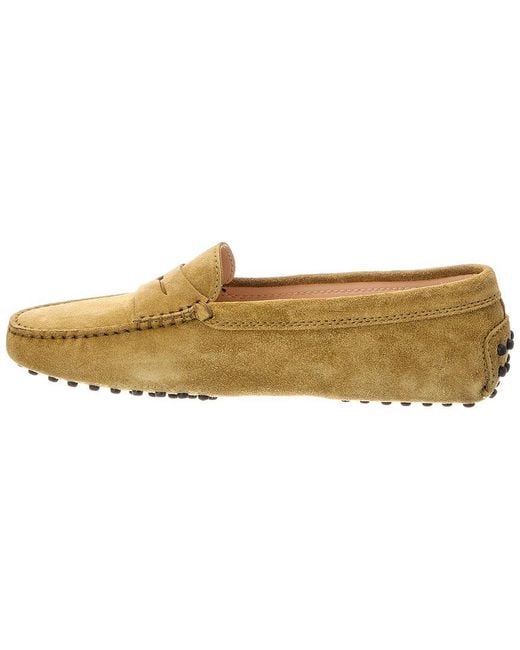 Tod's Brown Gommini Suede Loafer