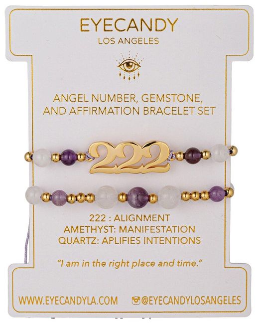 Eye Candy LA Natural Gemstone Bracelet Set