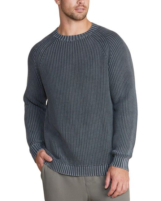 Barefoot Dreams Gray Sunbleached Ribbed Pullover for men