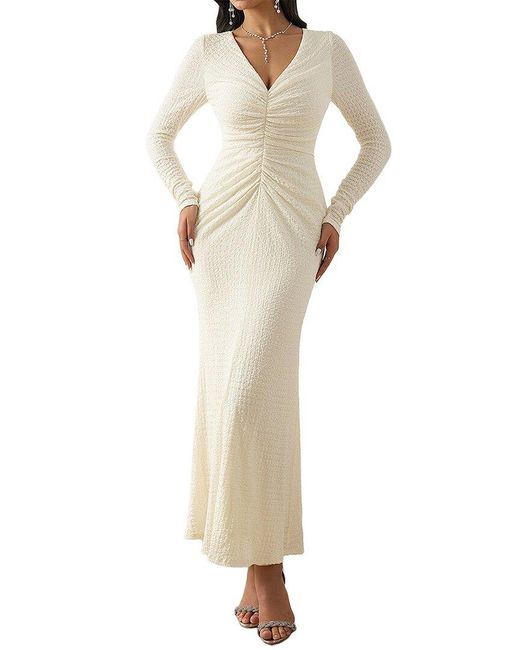 Amanda Royal Natural Maxi Dress