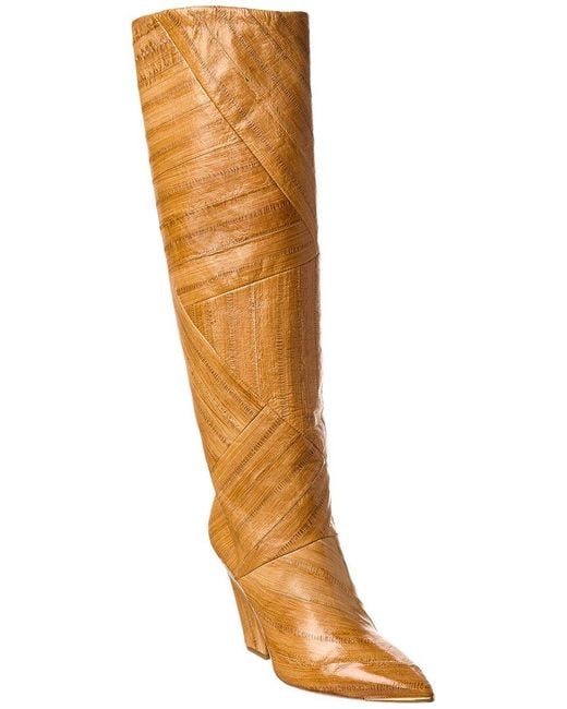 Tory Burch Brown Lila Leather Knee-high Boot