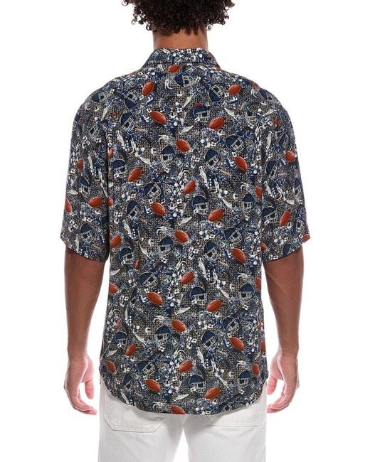 Tommy Bahama Blue Veracruz Cay Turf Toss-Up Shirt for men