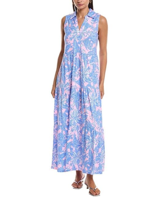 Lilly Pulitzer Blue Riegan Maxi Dress