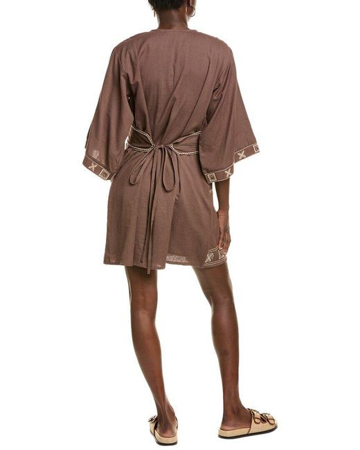 Phie Collective Brown Arizona Mini Dress