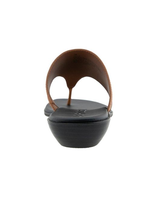 Aerosoles Black Gesa Canvas Flat Sandal