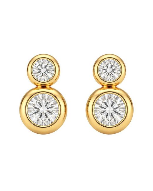 Gabi Rielle Metallic Femme Felling 14K Plated Cz Dangle Earrings