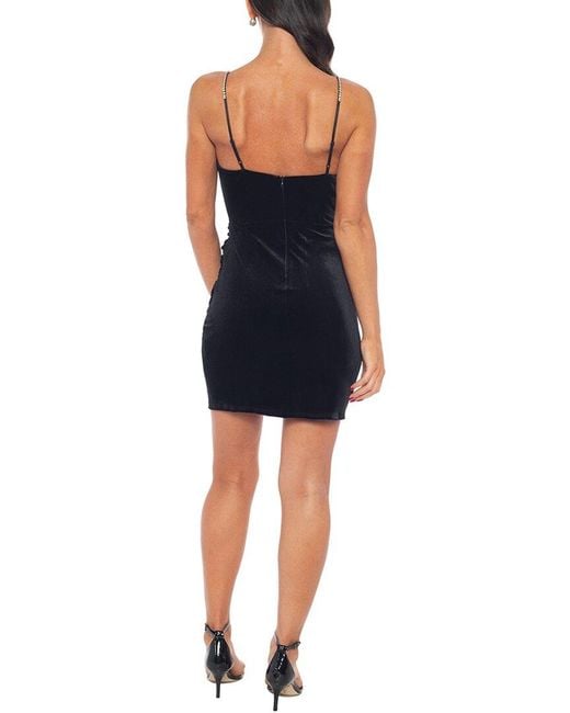 Jump Apparel Blue Solid Mini Dress