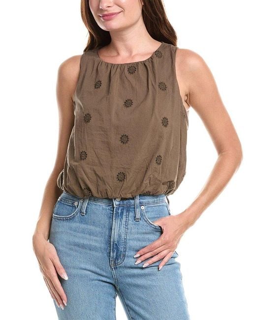 Michael Stars Blue Hazel Bubble Top