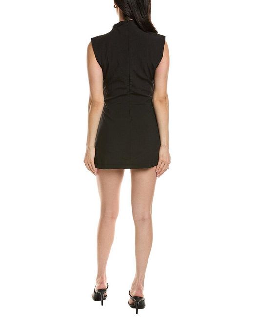 Moonsea Black Sleeveless Mini Dress