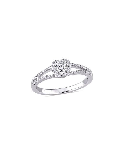 Rina Limor White 14K 0.44 Ct. Tw. Diamond Split Shank Ring