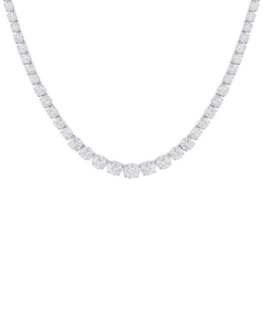 Diamond Select Cuts Metallic 14K 15.00 Ct. Tw. Diamond Necklace