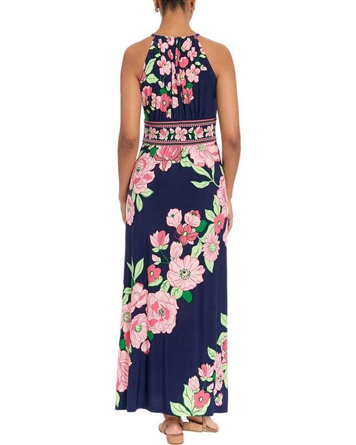 London Times Blue Maxi Dress