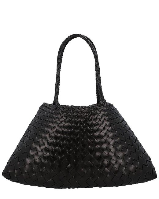 Dragon Diffusion Black Santa Croce Big Leather Tote