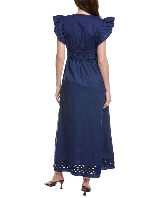 Sail To Sable Blue Solid Maxi Dress