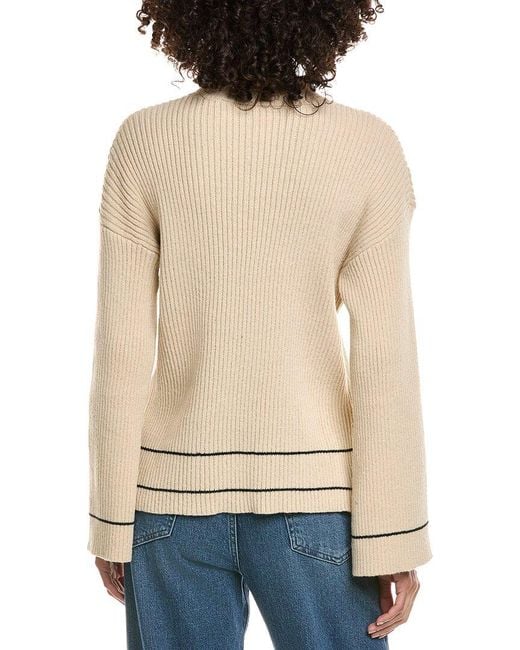 HL Affair Natural Mock Neck Sweater