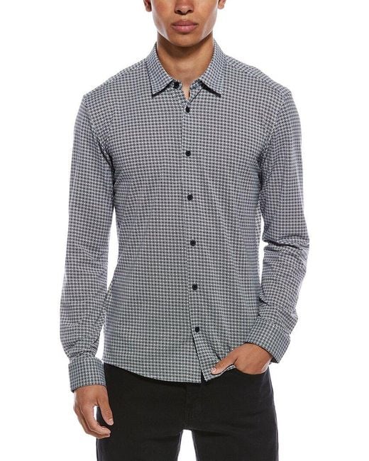 Boss Gray Roan Kent Pattern Shirt for men