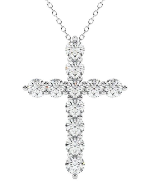 Lab Grown Diamonds Metallic 14K 6.00 Ct. Tw. Lab-Grown Diamond Necklace