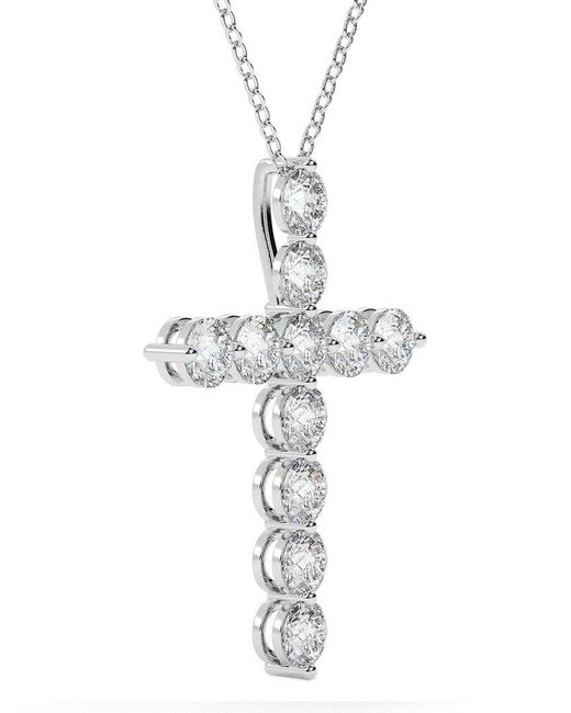 Lab Grown Diamonds White 14K 1.50 Ct. Tw. Lab-Grown Diamond Necklace