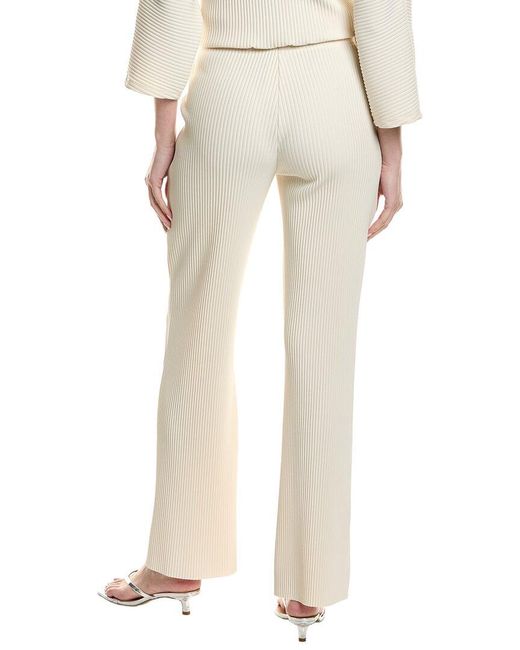 Joseph Ribkoff Natural Ribbed Pant