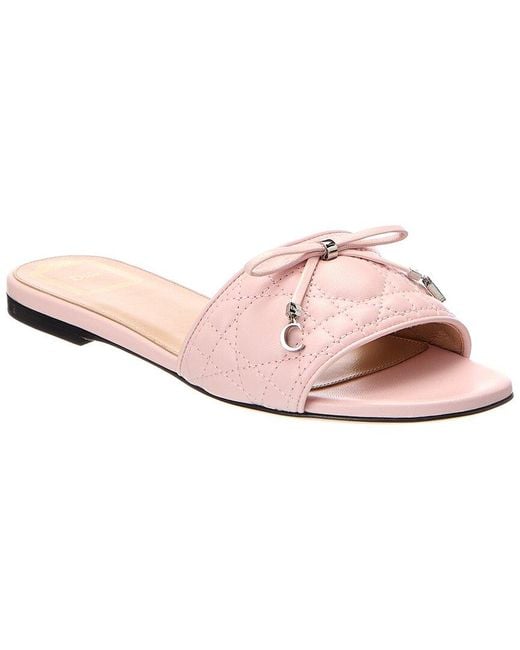Dior Pink Leather Sandal