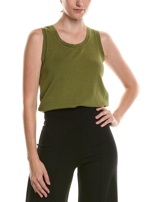 Anne Klein Green Scoop Neck Tank