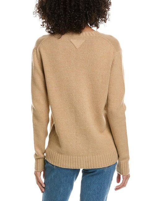 Prada Blue Wool & Cashmere-Blend Cardigan