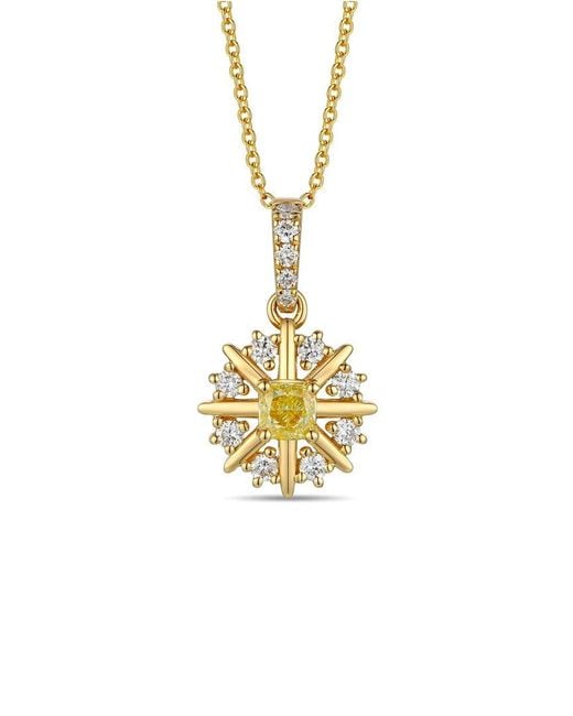 Le Vian Metallic Le Vian 14K 0.41 Ct. Tw. Diamond & Drop Pendant Necklace