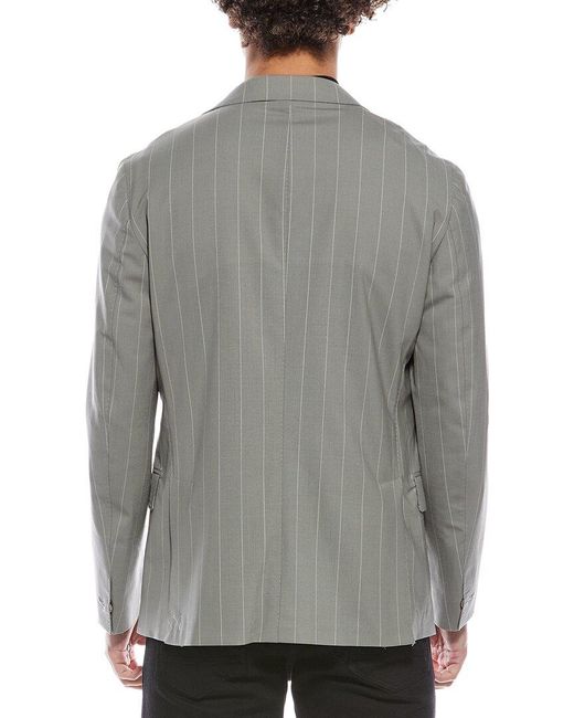 Eleventy Gray Wool & Silk-Blend Blazer for men