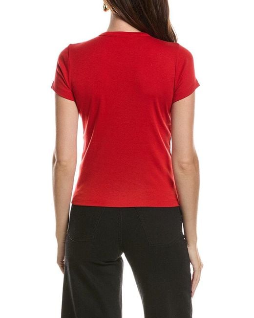 Vince Red Shrunken 90S T-Shirt