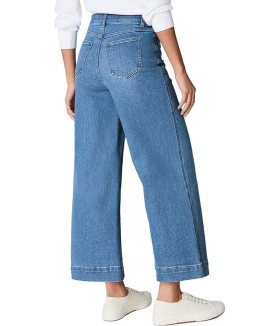 Spanx Blue Spanx Pull-On Crop Wide