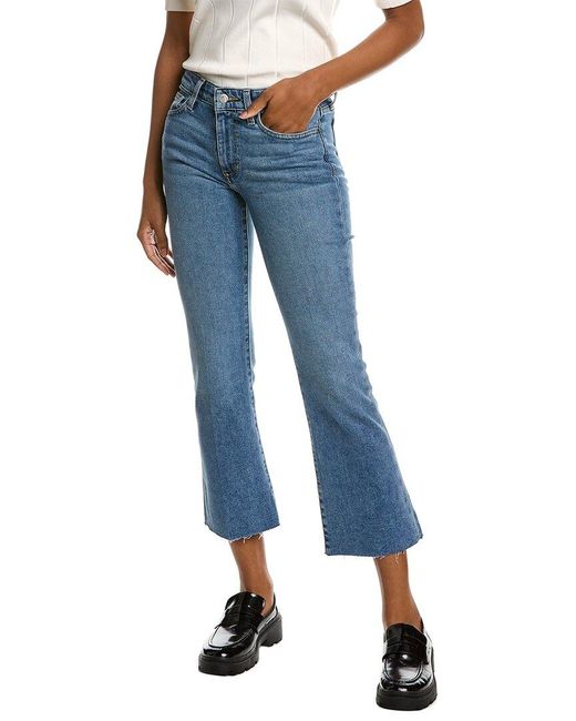 Joe's Jeans Blue High Rise Whiskers Straight Ankle Jean