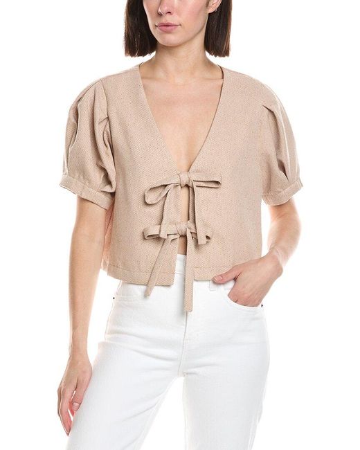 JACQUIE THE LABEL White Josie Top