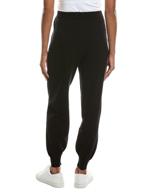 St. John Black Cashmere-Blend Jogger