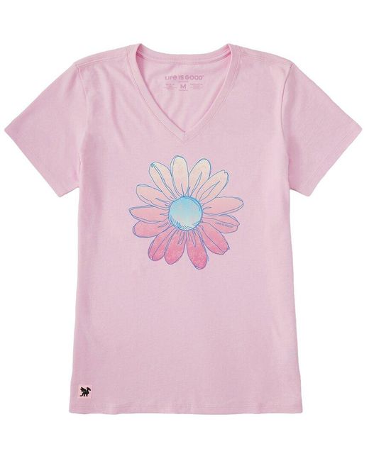 Life Is Good. Pink Crusher Lite T-Shirt
