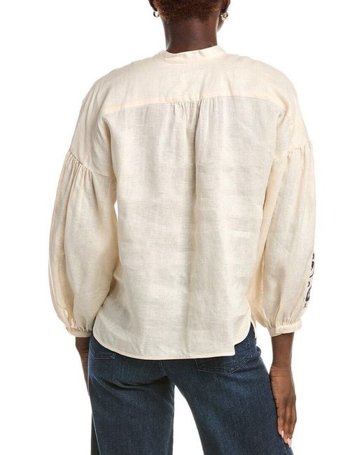 Max Mara Natural Weekend Ilex Embroidered Top