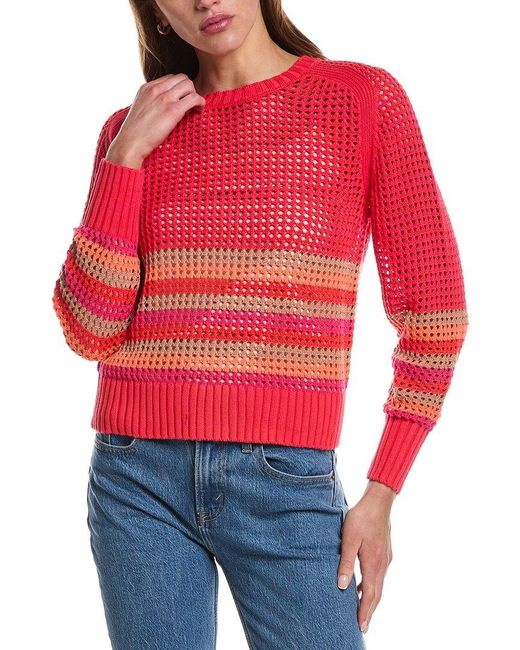 525 America Red Knit Margot Sweater
