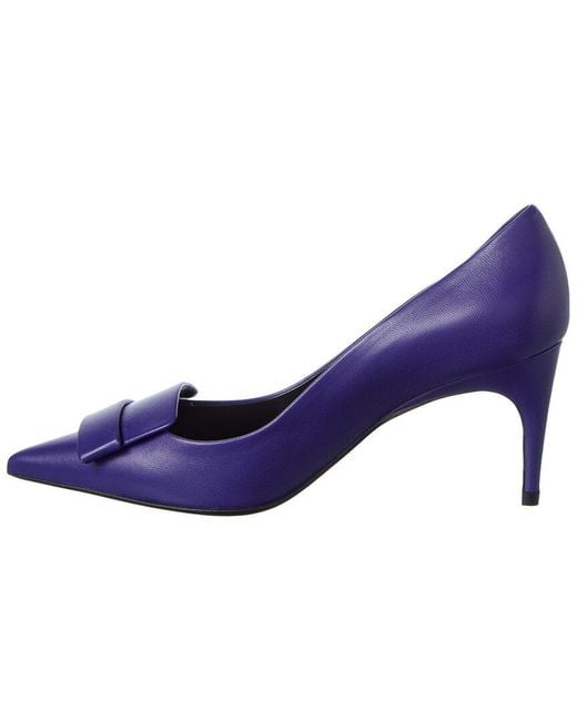 Sergio Rossi Blue 75 Leather Pump
