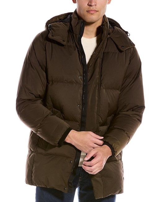 Theory Brown Fulton Down Coat for men
