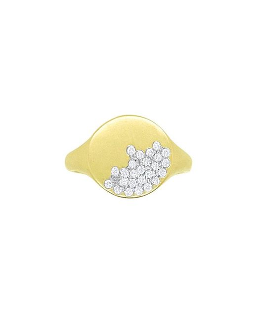 Meira T White 14K 0.17 Ct. Tw. Diamond Signet Ring