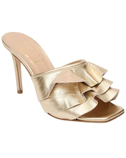 Jack Rogers Natural Carlotta Leather Ballet Flat