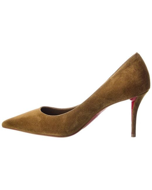 Christian Louboutin Metallic Dnu Pack Miss Z 80 Suede Pump