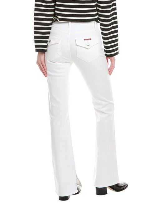 Hudson White Barbara High-Rise Bootcut Jean