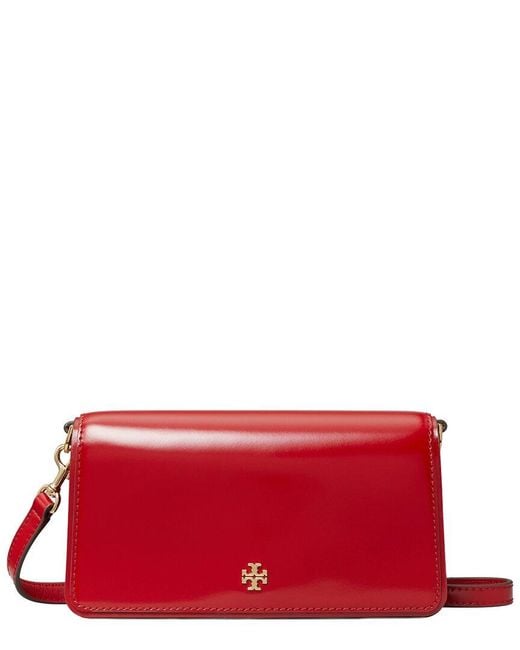 Tory Burch Red Emerson Patent Mini Bag